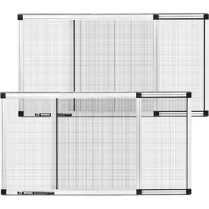 VEVOR Magnetic Window Screen, 58.27x 39.17 inch PVC and Fiberglass Mesh, White Frames with Black Magnetic Strip and Wind Clips, No Drilling Easy Installation, Magnetic Screen for House WindowVEVOR Super Brand Day