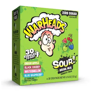 Warheads Zero Sugar Singles To Go! Sour Drink Mix