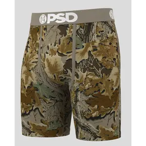 PSD Men's Realtree- Classic Boxer Brief - Standard Length 7 Inch Inseam, Soft and Breathable Poly Blend Fabric Camouflage