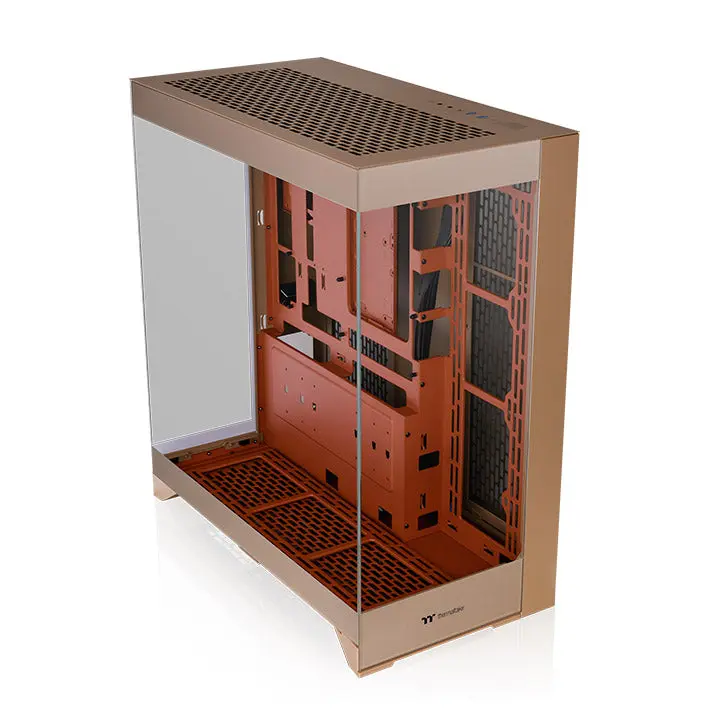 CTE E550 TG ATX Mid Tower PC Case, Gravel Sand Design, Component View Feature, GPU Support for Desktop & Laptop Components