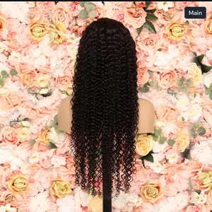 Celeste 28” Curl Wave Natural Black Human Hair Frontal Wig