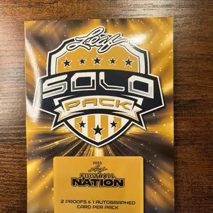 2025 Leaf Football Solo Pack 2 Proofs + 1 Auto