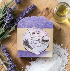 Sea Salt and Lavender Handcrafted Soap