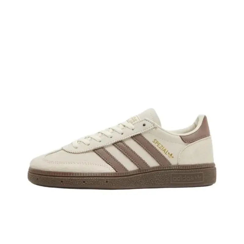 Women's Adidas Handball Spezial Classic Sports Shoes - Cream White-Trace Brown, Athleisure Sneaker, Daily Casual Walking Shoes