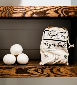 Magnolia Soap & Bath Co. Dryer Balls 6-pack Eco-Friendly Laundry Balls for Soft Clothes Natural Fabric Softener