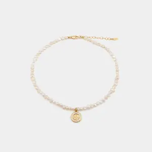 Shoreline Pearl Choker - Gold