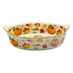 Temp-tations Seasonal 3-qt Deep Wall Casserole Dish