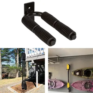 GARVEE Sports Support for Kayak and Paddle Equipment - Wall Mount Brackets and Accessories for Canoe, Paddleboard, and Kayak Oars Storage