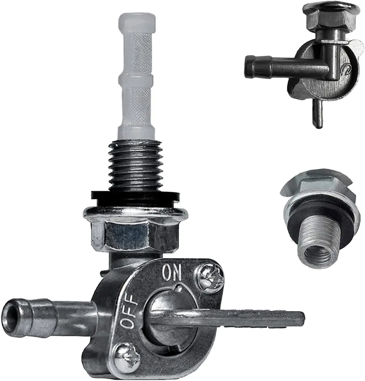 JMCHstore Upgraded Petcock Fuel Tank Shut off Valve For Generator, Predator Engine, Go kart, Mini bike Valve Petcock,Repalcement of Fuel Filter, Small Engine Fuel Shut Off Tap Switch M10X1.25 Chinese