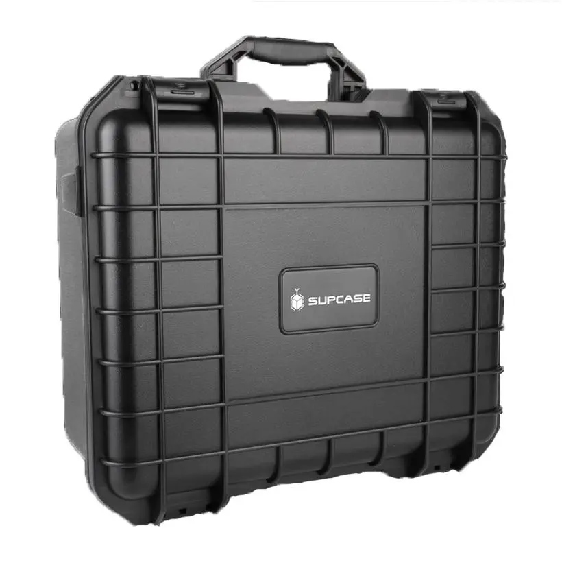 SUPCASE Limited Edition Heavy-Duty Plastic Tool Box with Handle & Latch - 15.98in(L)x12.99in(W)x6.85in(H) Industrial Case for Transporting Heavy Duty Equipment, Phones, Electronics, Gaming Consoles