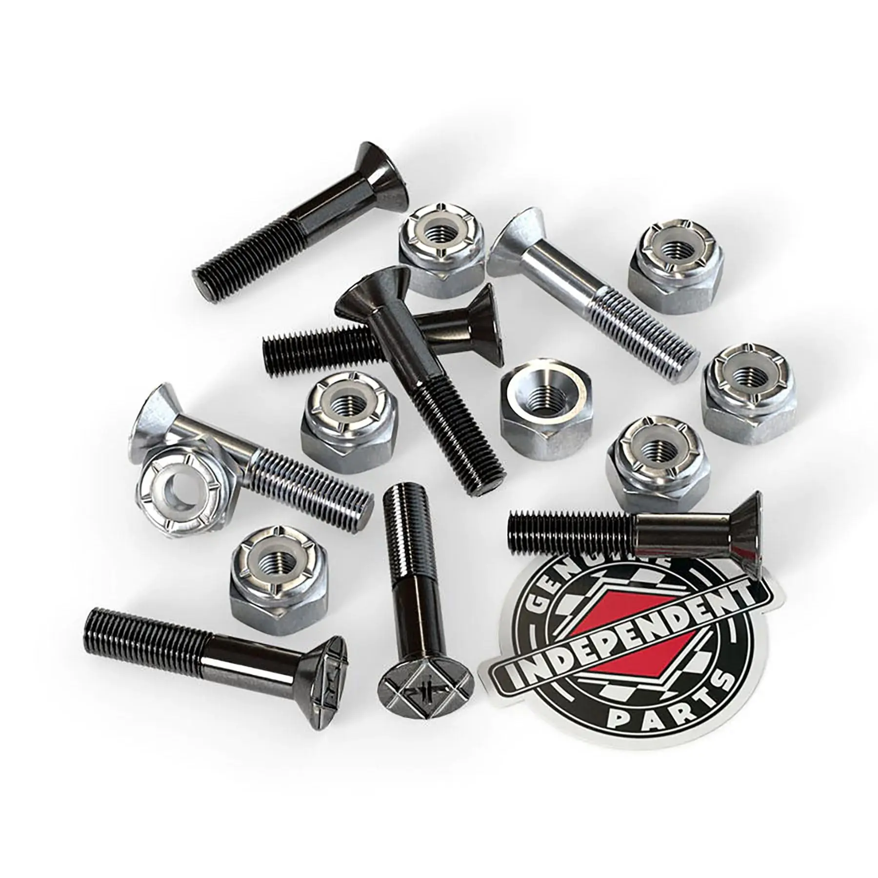 1in Phillips Independent Genuine Parts Black/Silver Hardware