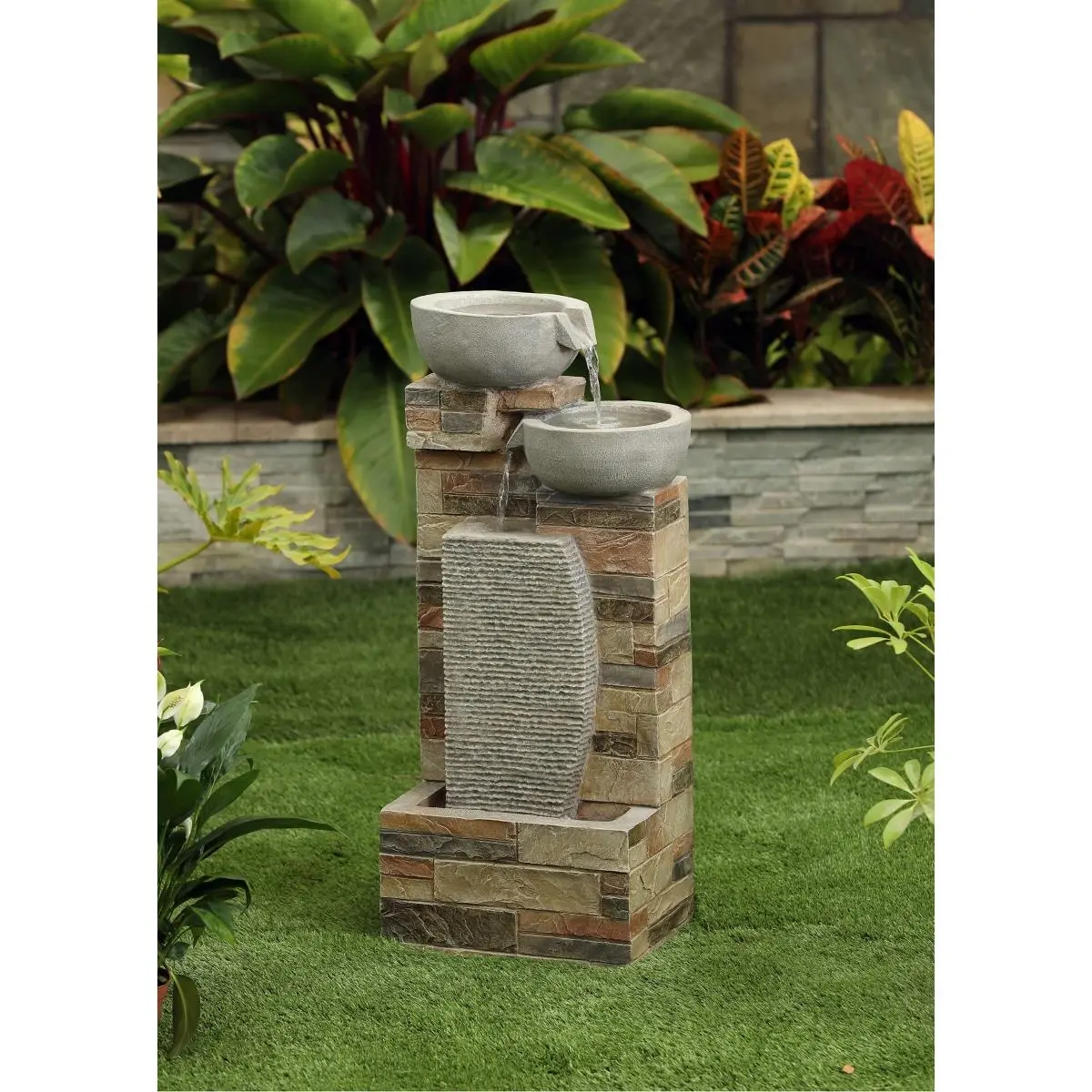 Brick wall fountain Brick wall fountain