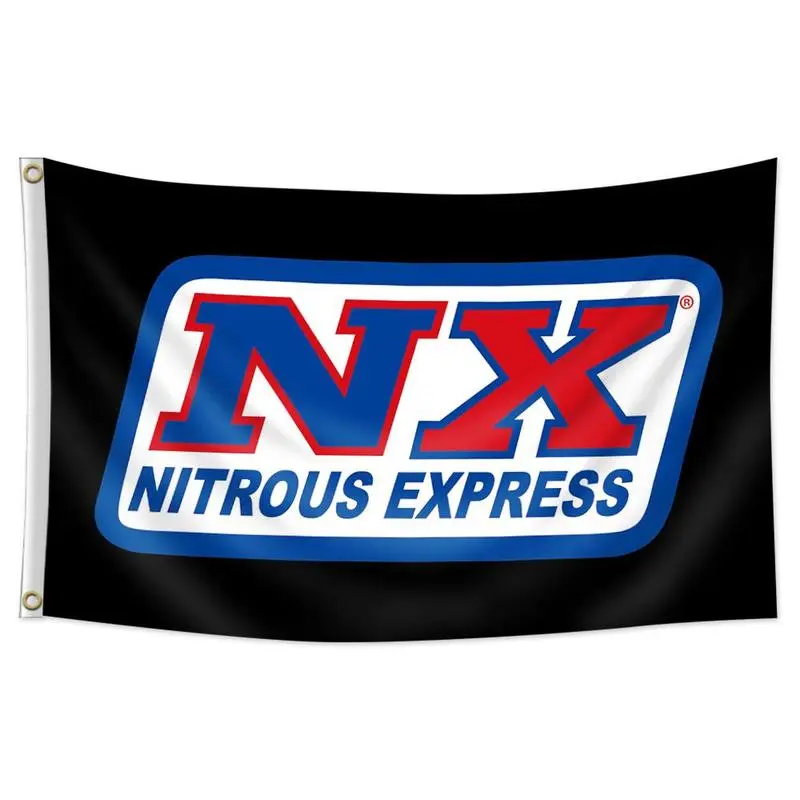 Nitrous Express NX-Racing Hanging Wall Decor Flag Banner - Single-Sided Printing, 40x60 in, Indoor-Outdoor Home Decor for House, Garage