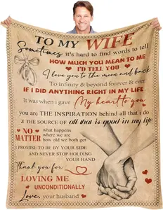 Gifs for Wife from Husband Wife Birthday Gifts Wedding Anniversary Romantic Gifts for Wife Christmas Mother's Day Birthday Gifts for Wife Valentines Day Gifts for her to My Wife Blanket