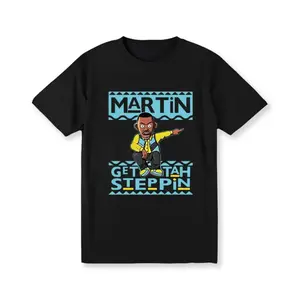 Classic Comic Style Cotton TShirt With Cartoon Print Unisex Short Sleeve 180Gsm