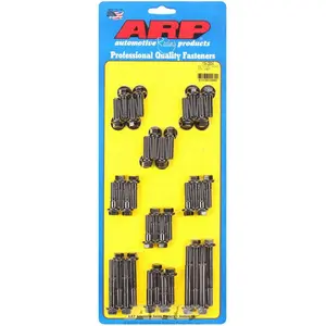 212 MAIN ARP 134-2004 6-Point Intake Bolt Kit - Black Oxide, High Performance, Durable Engine Component for Small Block Chevy, Racing Applications (Motor State Distributing)