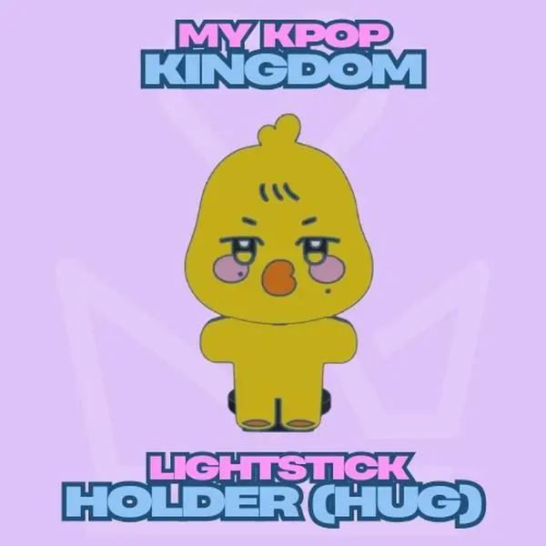 My Kpop Kingdom Light Stick Holder HUG Version Compact PLA Filament 3D Printed Desk Shelf Stand for Kpop Fans