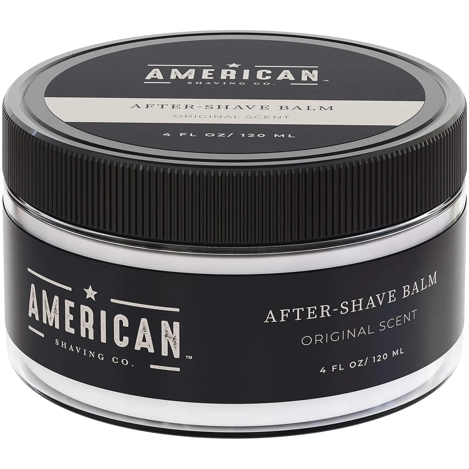 American Shaving Co Aftershave Balm for Men - Original Scent, Sensitive Skin, Unscented Option, Silky, Irritation-Free, Soothes, Moisturizes Face, Treats Redness & Razor Burn, 4 Oz Post Shave Lotion, Single Item