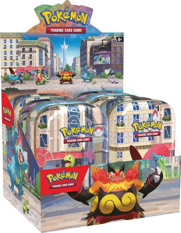 Pokemon Lumiose City Mini Tin (Styles Vary) - Includes 2 Booster Packs, Sticker Sheet, Art Card & TCG Live Code - Perfect for Collectors