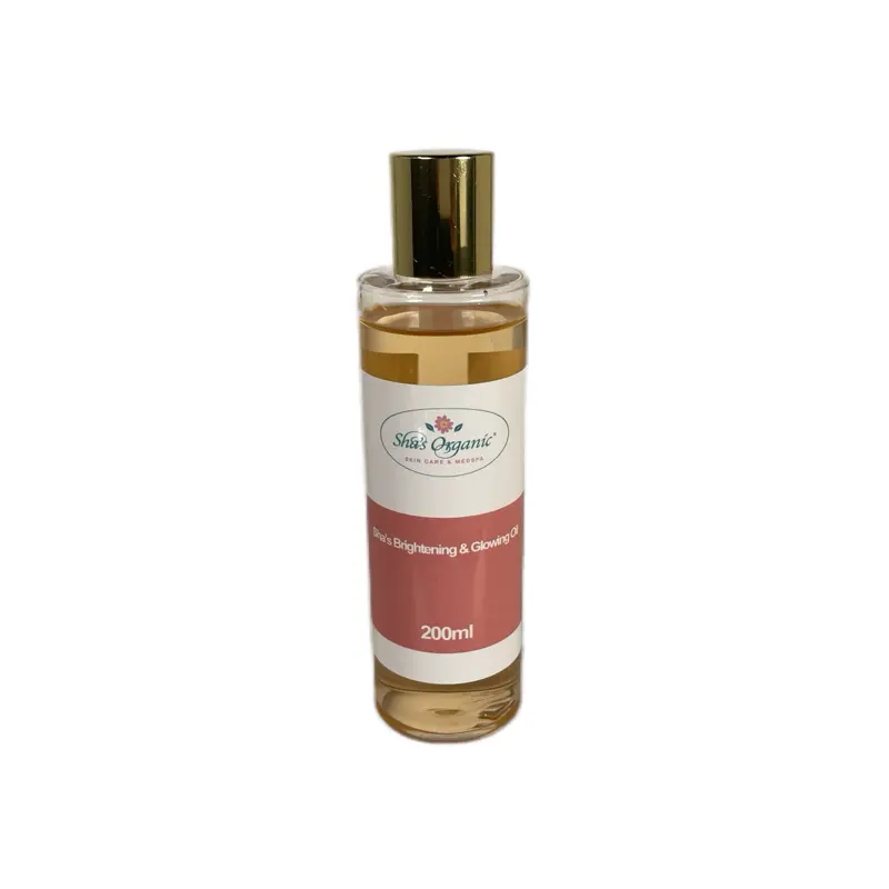 Sha's Organic Skincare Pearl Body Oil with Chamomile for Dark Spots & Glowing Skin - Hydrating, Plant-Based & Dye Free for All Skin Types - Gentle Unisex Body Care, 100ml, Moisturize, Dryness, All‑Skin Friendly
