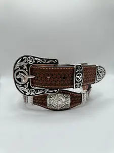 Belt- Stallion Concho "Tan" Belt- Stallion Concho "Tan"