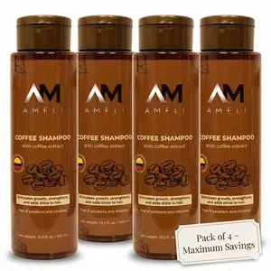 KIT DE 4 SHAMPOO DE CAFE COLOMBIANO | AMELI HAIR CARE