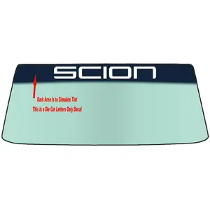FITS SCION Vehicle Custom Windshield Banner Graphic Die Cut Decal - Vinyl Application Tool Included