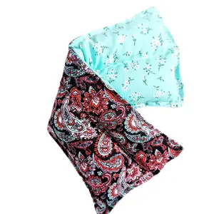 Floral eye bag, allergy relief, migraine relief, heating-cooling rice bag, rice bag