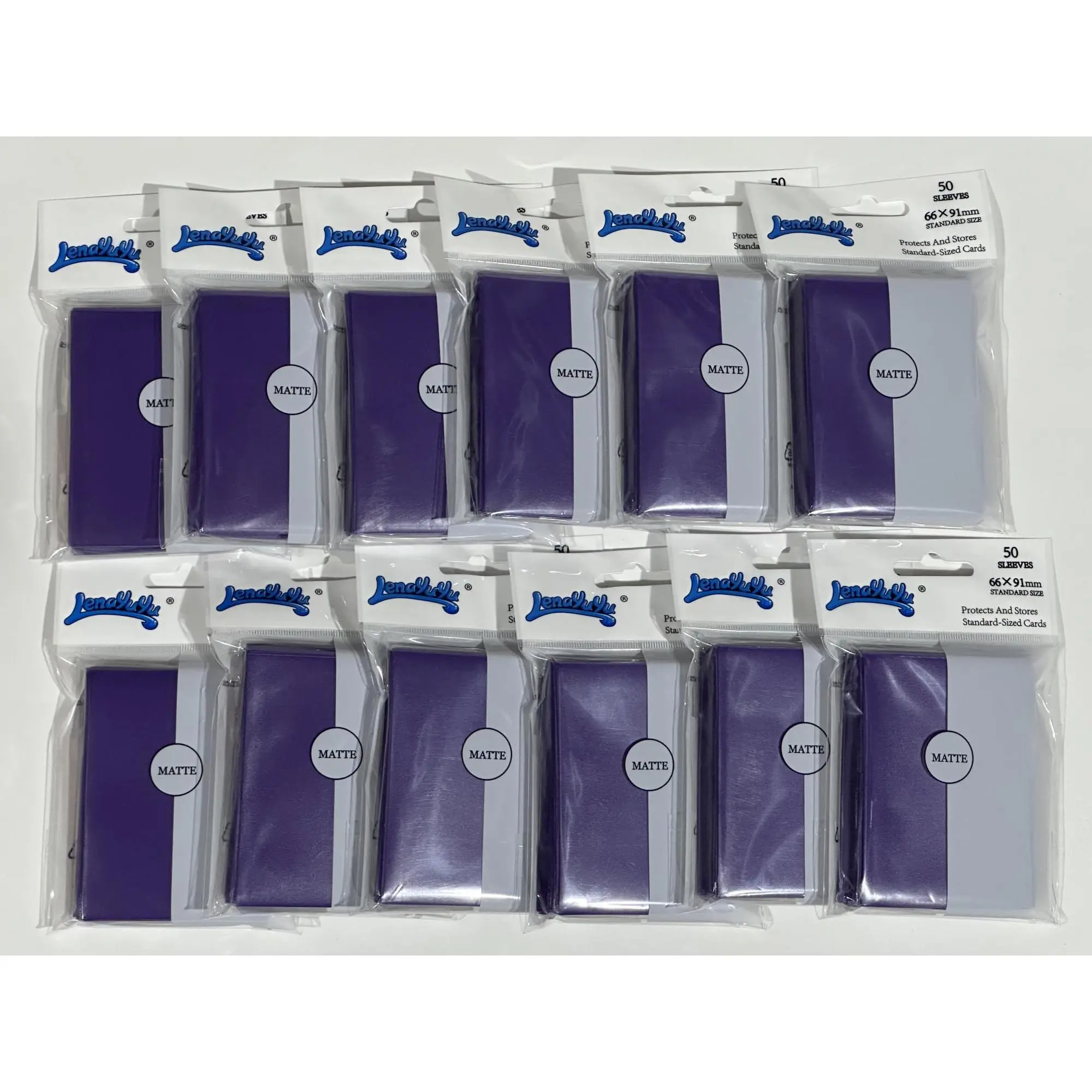 Purple Matte Card Sleeves for MTG, 600 Pieces Perfect Fit Standard Card for Trading Card，Sports Cards，Baseball Cards，TCG Card，Protector for Mini Photo, Sturdy and Nice Shuffling