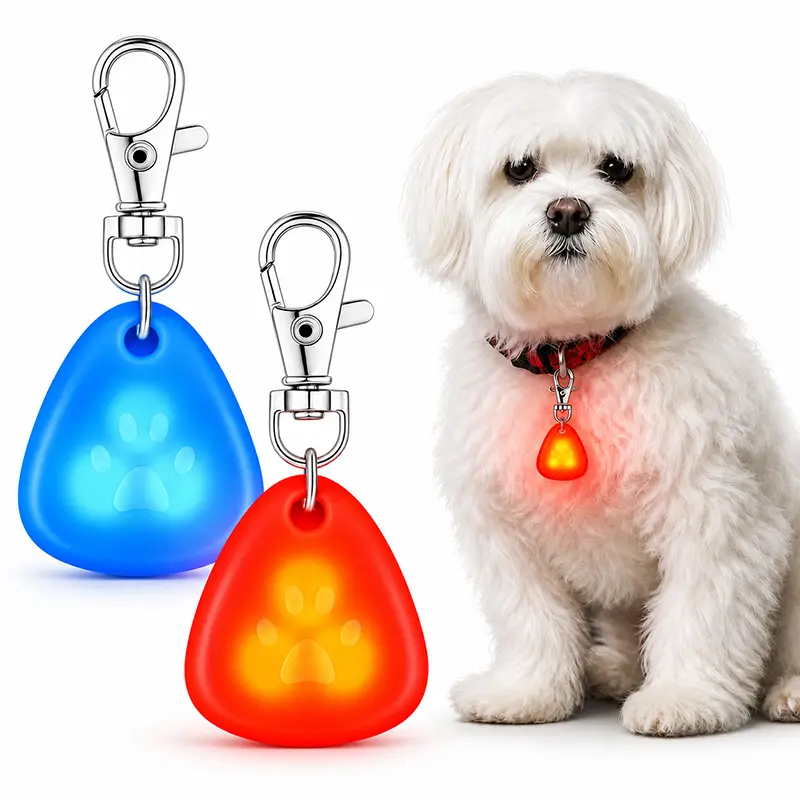 Gift For Pets, Mini LED Dog Safety Pendant – Night Visibility, Durable, Long Battery Life, Easy Clip-On For All Dogs, Festival Gift, Dog & Cat Supplies Holiday Gift