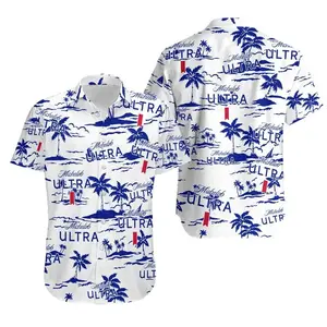 Michelob Ultra Hawaiian Beach Pattern Shirt, Hawaii beer Loves Shirt, Gift For Friend, Gift For Him, Gift For Her SpeakerGear98067