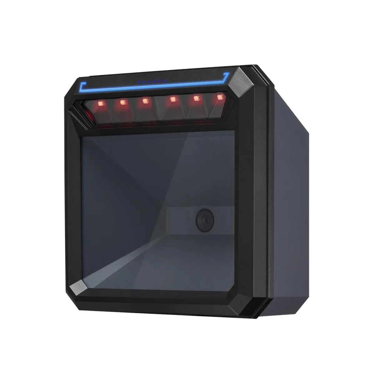 Nuscan 4500t 2D Desktop Barcode Scanner, USB-Connected, Durable, Office & Library Use, 0°C-60°C Operating Temp, 1.62 lbs Weight, 10-100mm Scanning Range, 10-100mm Minimum 2D Bar Width, 640x480 CMOS Imager, 24 in. Motion Tolerance