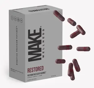 MAKE Wellness RESTORED Peptide-Powered Sleep System with NeuroSync Technology for Deep & REM Sleep 30-Day Supply