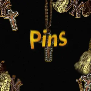 Jesus cross gold chain hat pin