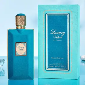 100ML Sky Blue Velvet Perfume, Eau de Parfume, Long Lasting Fragrance for Men, Noble and Gorgeous Perfume Suitable for Daily Use, Travel and Gifts