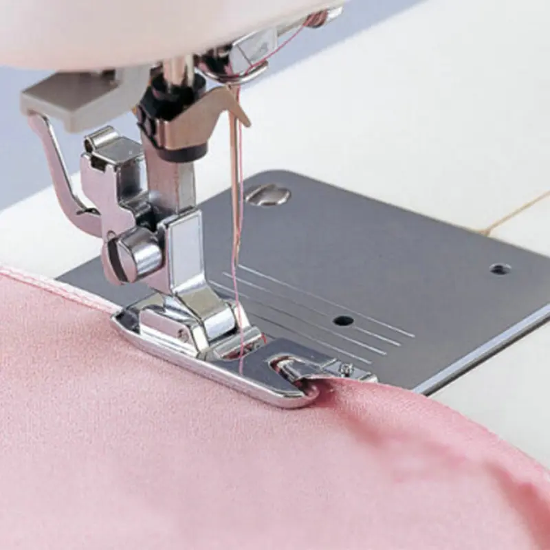 Rolled Hem Presser Foot for Brother Janome Singer Silver Color Bernette Sewing Machines, Sewing Supplies Crafts, Sewing Tools, Compatible with Multiple Models