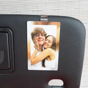 Custom Photo Car Visor Clip - Full Color Printed On Metal! Custom Sun Visor Decoration For Car, Boyfriend Gift, Unique Car Accessories.