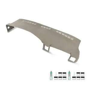Fit For 99-06 Silverado Sierra Soft TPE Dash Cover Dashboard Overlay Light Gray