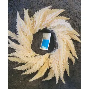 Room Essentials 13064 Faux Mini Wreath 12 Inch Cream Color Indoor Decor for Holidays & Everyday Use NWT