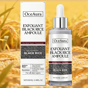 Rice Enzyme Exfoliating Serum, Hyaluronic Acid, Niacinamide + Plant Scrub Particles, Gentle Cleansing, Deep Pore Cleaning, Moisturize, 100ML