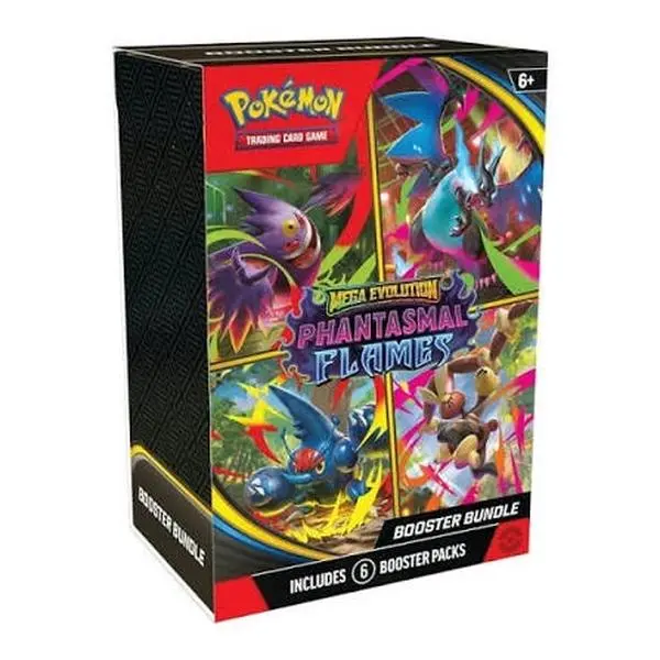 Mega Evolution-Phantasmal Flames Booster Bundle (Six Packs) (Live Rip)