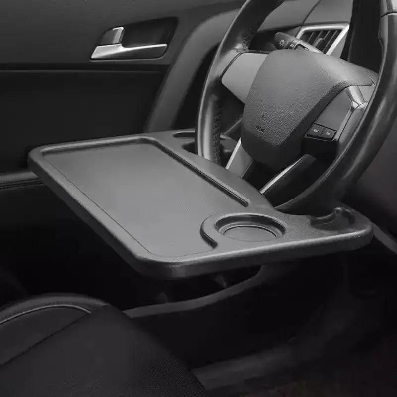 Multifunctional Car Steering Wheel Table Tray Table, Convenient Food and Drink Holder, Car Dining Tray, Ideal for Travel and Road Trips