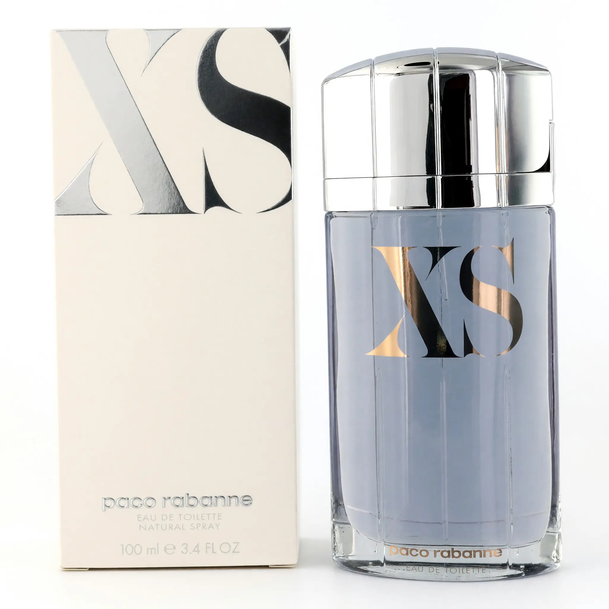 XS by Paco Rabanne, 3.4 oz EDT Spray for Men, Woody & Earthy, Cedarwood, Musk, Herbal, Glass Non-Aerosol Men's Fragrance, Good Smelling Man