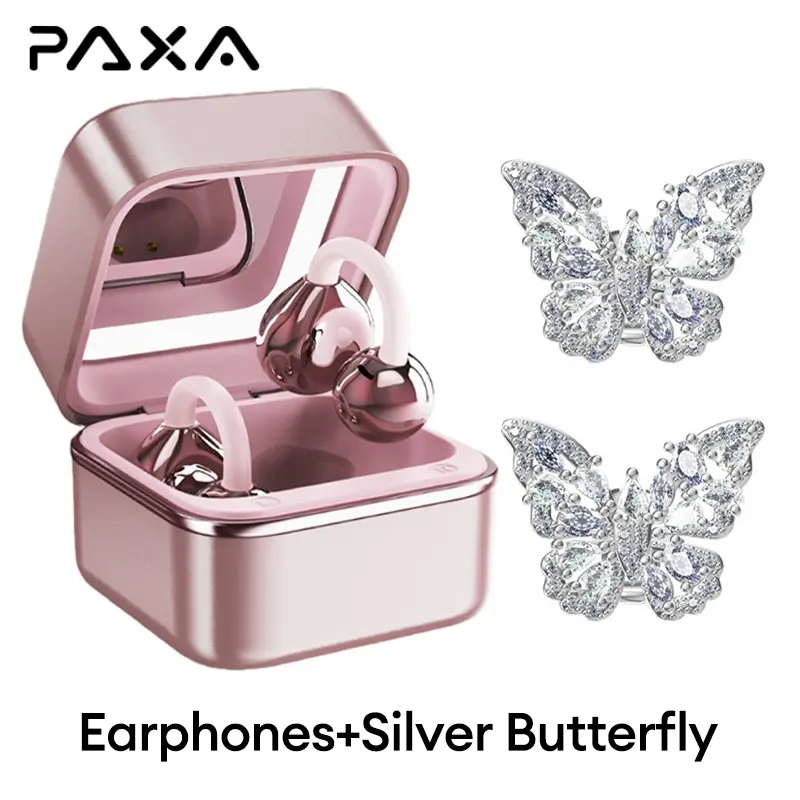 Rose Gold+Silver Butterfly