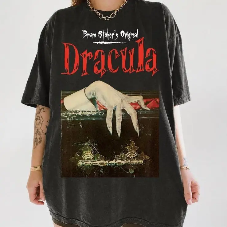 Comfort Colors Dracula Halloween Shirt, Classic Dracula Novel Shirt, Gothic Vampire , Halloween Movie Tee Shirt