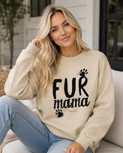 Fur Mama Graphic Crewneck Sweatshirt
