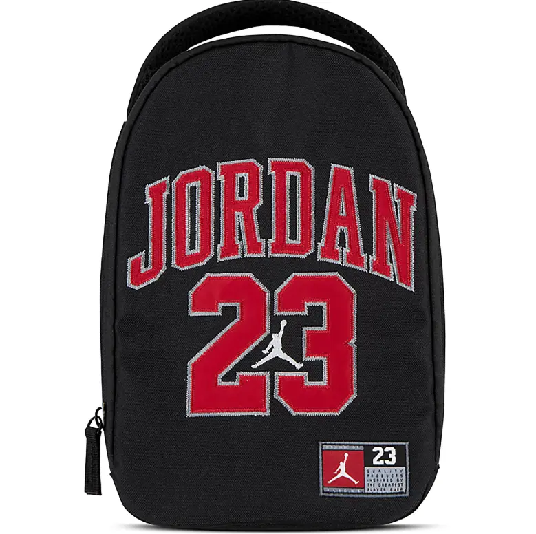 Nike Air Jordan Jersey 23 Zip Insulated Lunch Bag Box Black