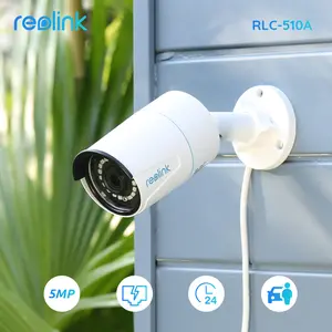 Reolink 5MP PoE Security Camera with Person/Vehicle Detection, IP67 Weatherproof, Night Vision, RLC-510A - Perfect for Home Security