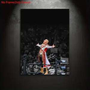 1 Piece/Set Frameless Painting Print Poster,Classic Realistic Documentary Portrait Pop Art,Superstar Cody Rhodes,Perfect Gift For Professional Wrestling Lovers,Bedroom,Study,Office,Living Room,Dorm Hallway,Kitchen,Mural,Wall Decoration,Room Decor