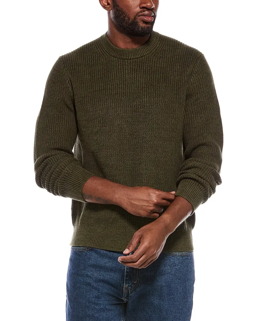 Madewell Marled Shaker Stitch Crewneck Sweater
